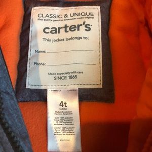 Carters snow suit boys 4T